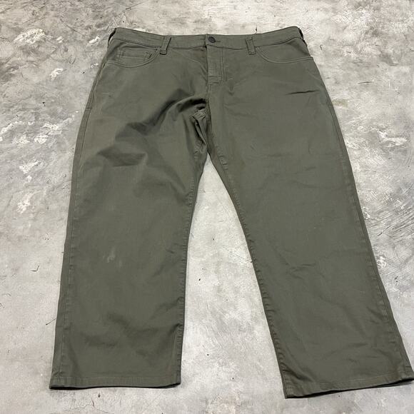 Mavi Matt Relaxed Straight Leg Pants Men's 40x26 Khaki Green - Picture 1 of 9
